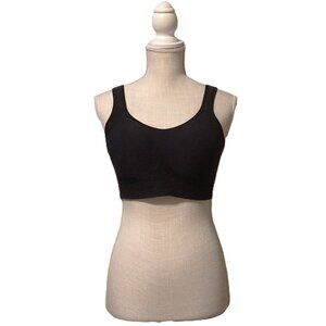 True Kind Shapermint Black Daily Comfort Wireless Shaper Bra Size Large EUC